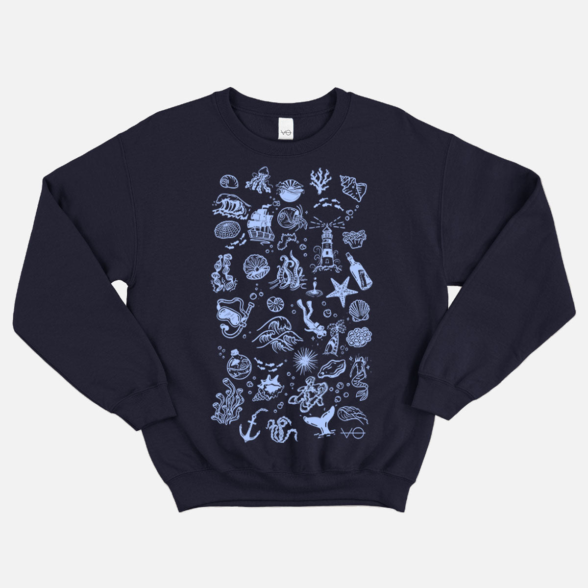 Aqua Doodle Sweatshirt (Unisex)