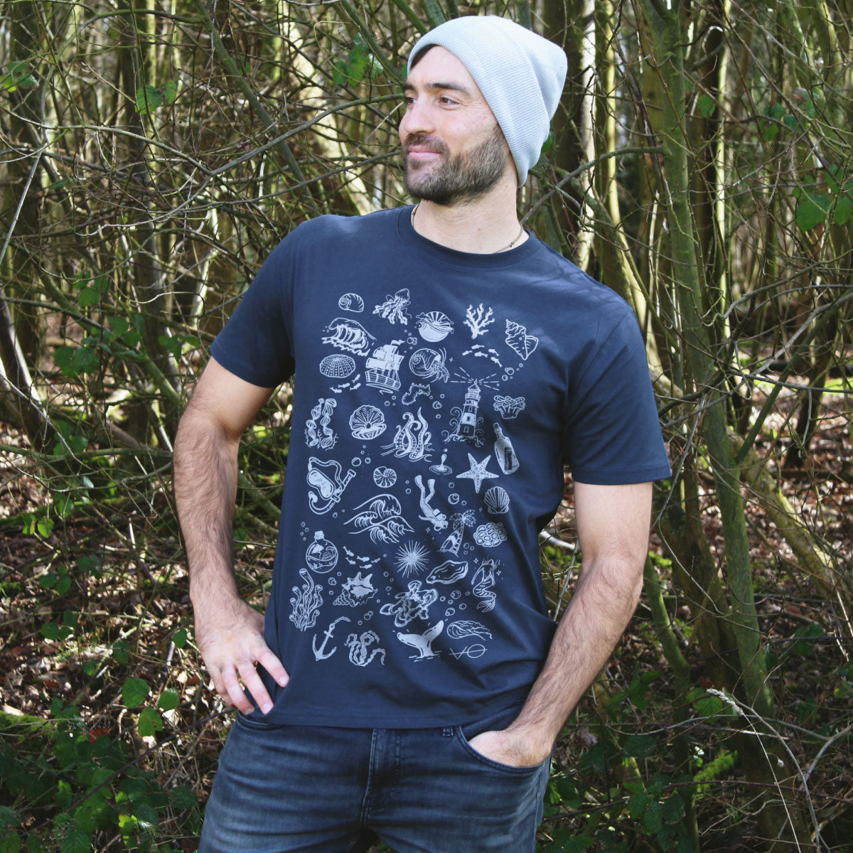 Aqua Doodle T-Shirt (Unisex)