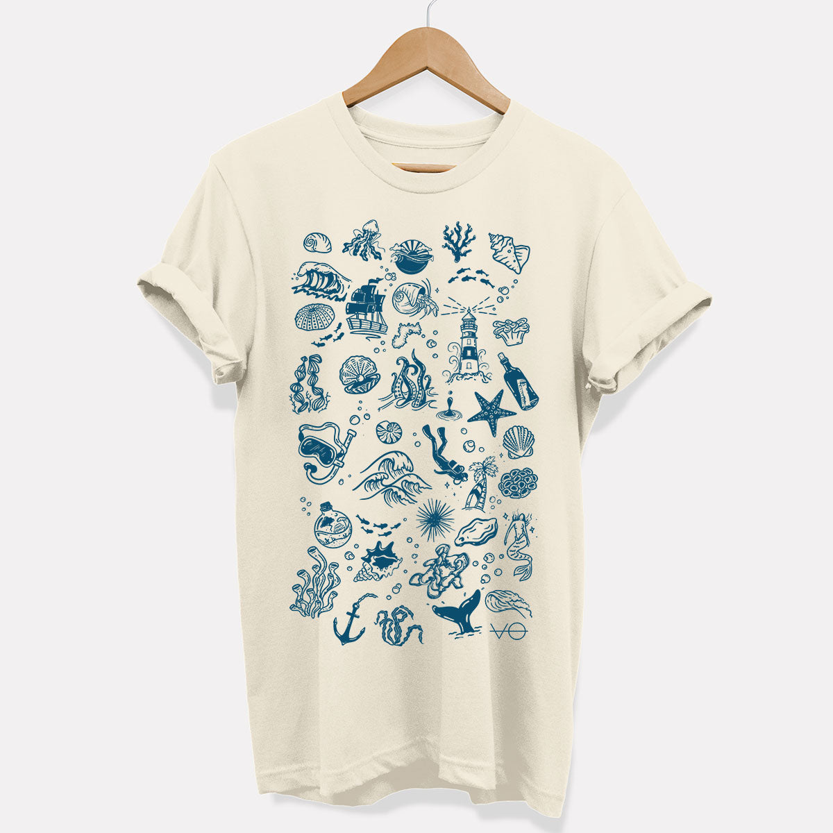 Aqua Doodle T-Shirt (Unisex)