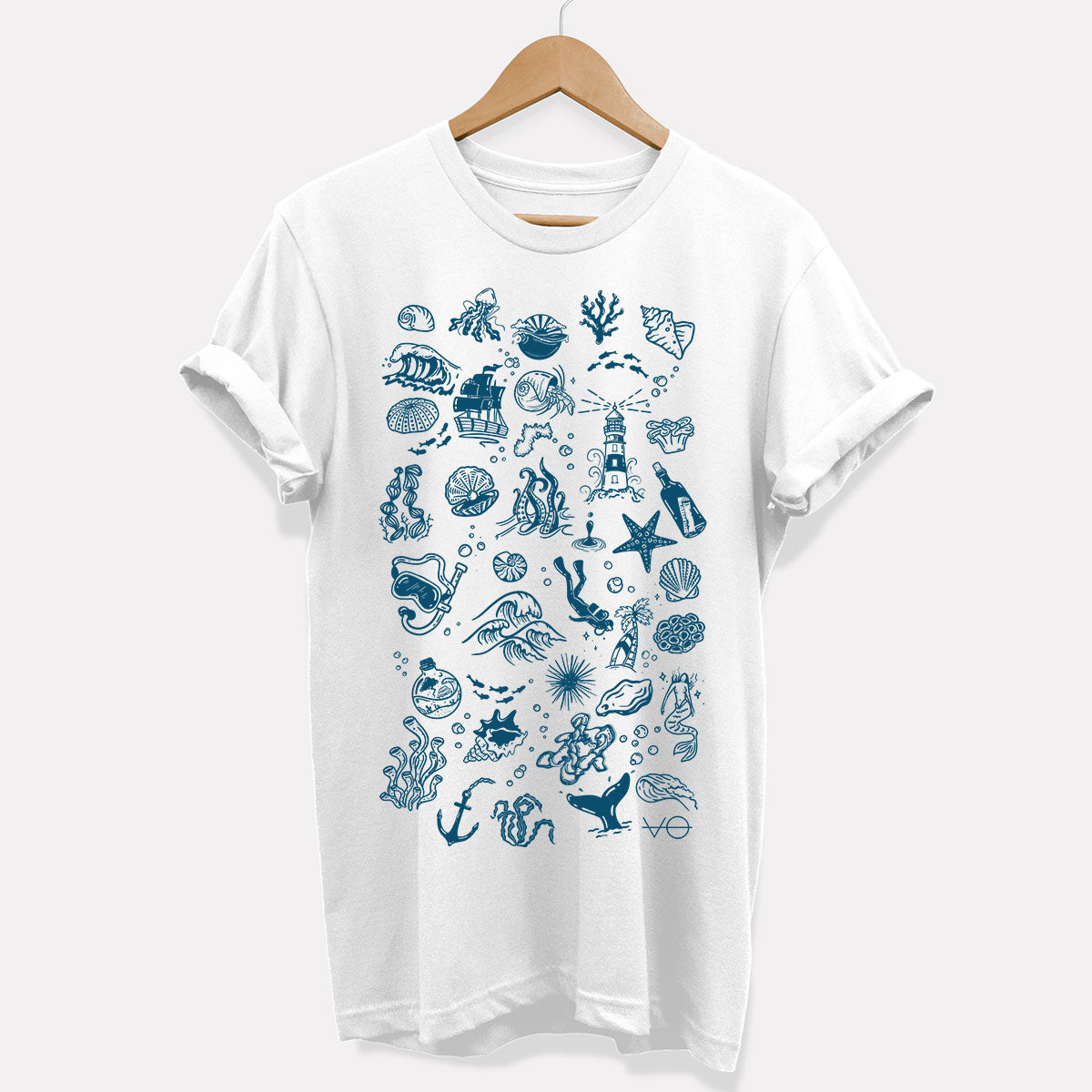 Aqua Doodle T-Shirt (Unisex)