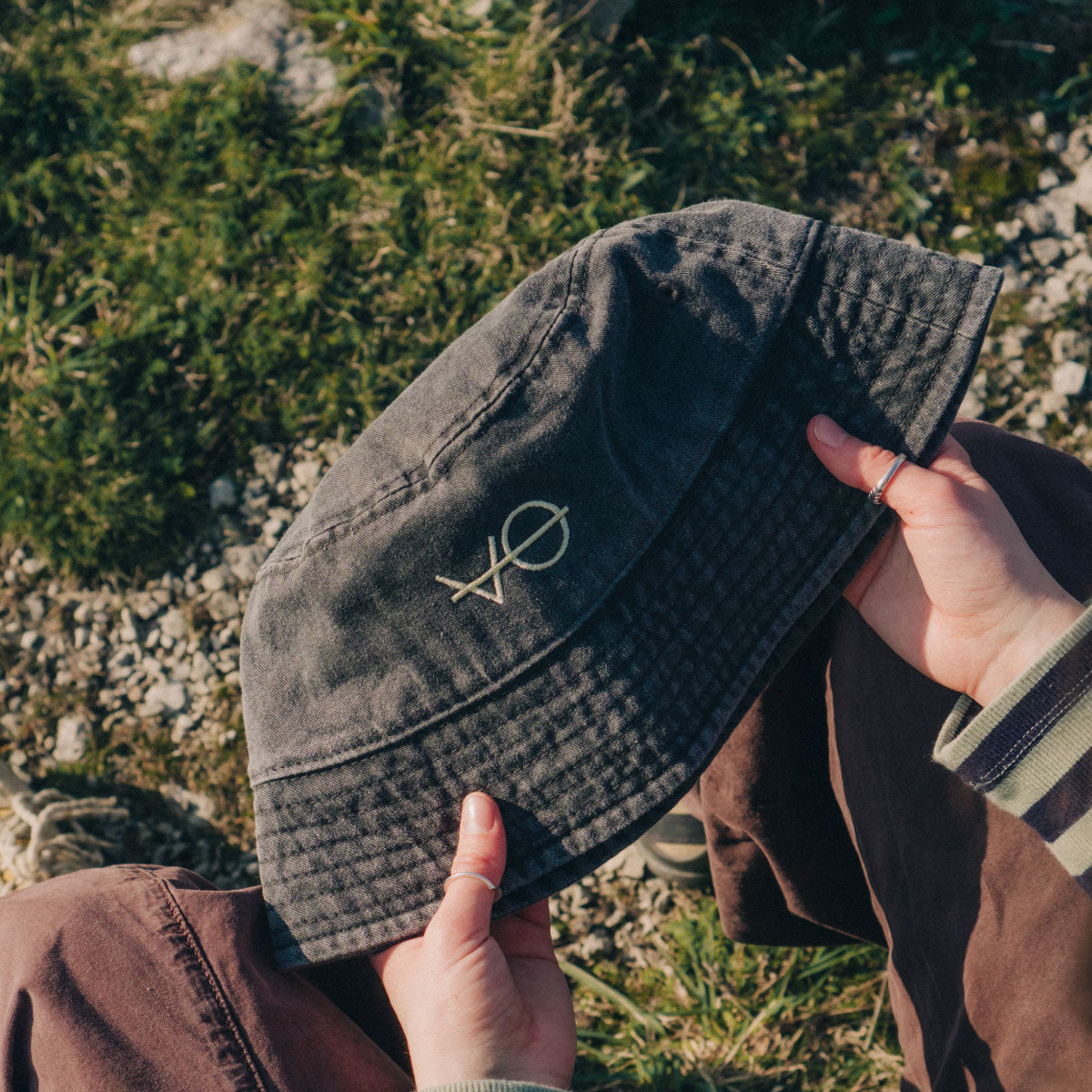VO Embroidered Bucket Hat