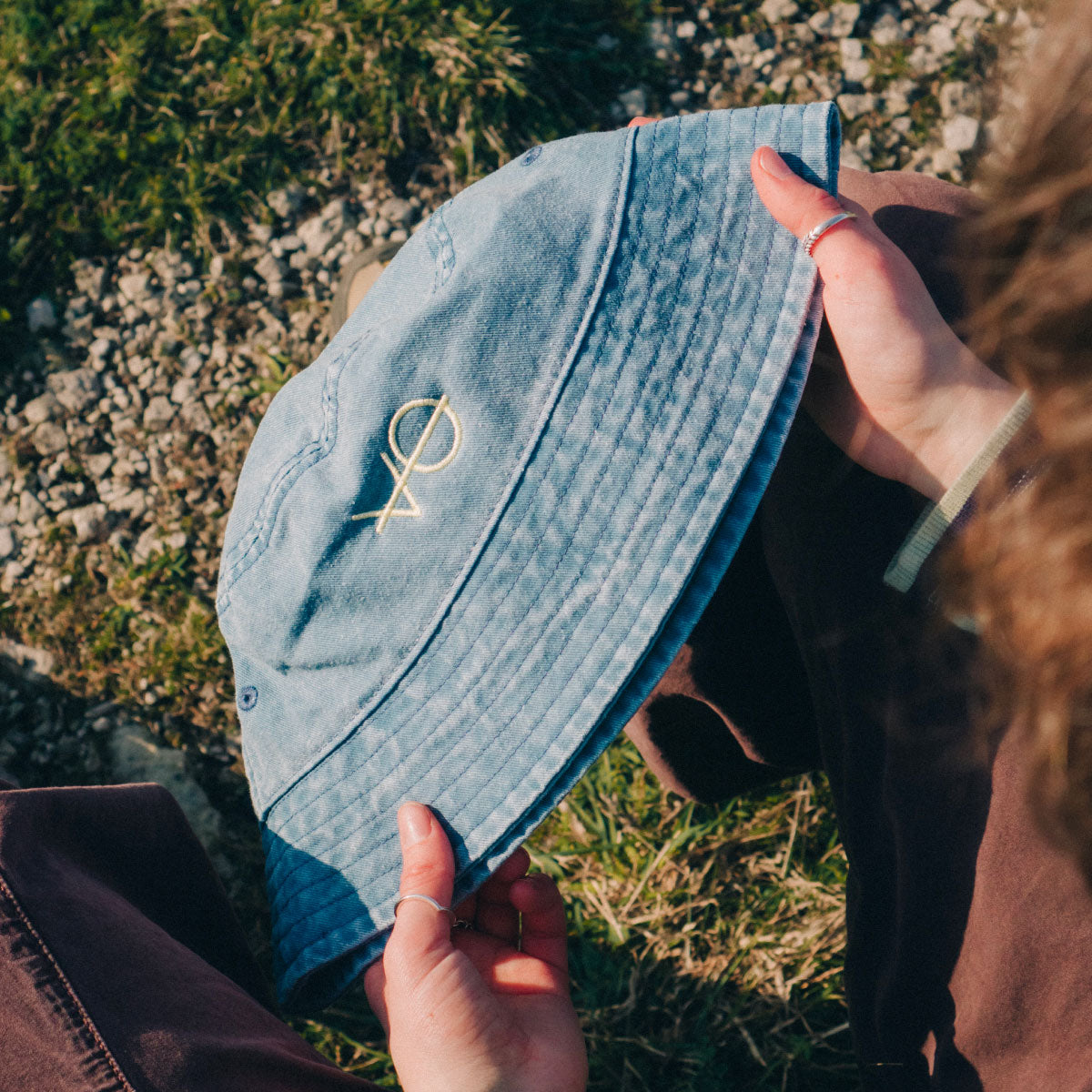VO Embroidered Bucket Hat