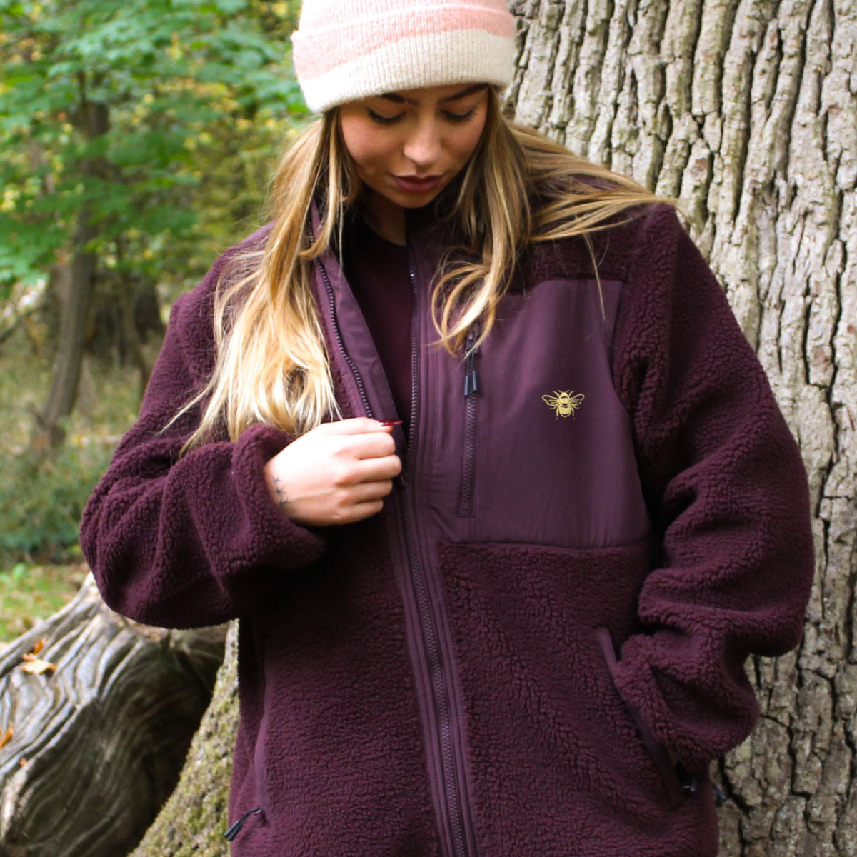 Tiny Bumble Bee Recycled Sherpa Fleece (Unisex)