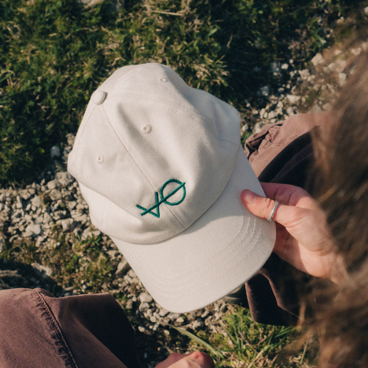 VO Embroidered Organic Dad Cap