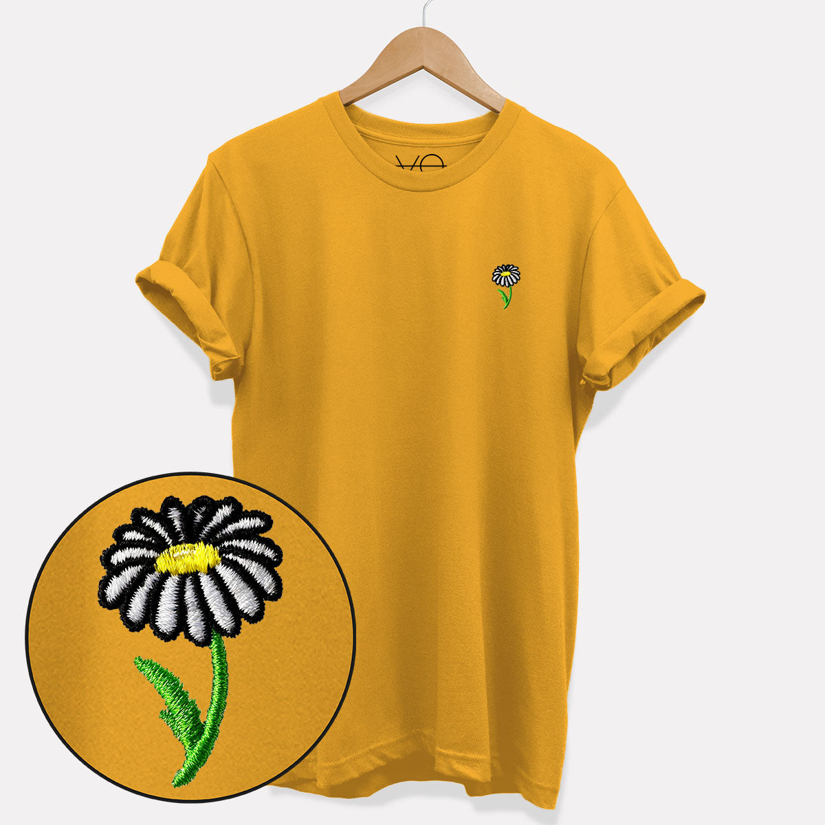 Daisy Embroidered T-Shirt (Unisex)