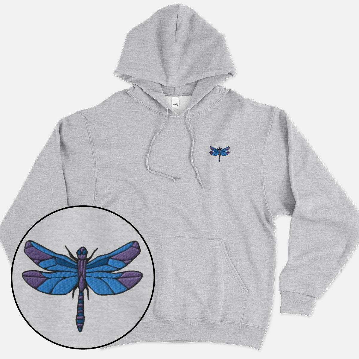 Dragonfly Embroidered Hoodie (Unisex)