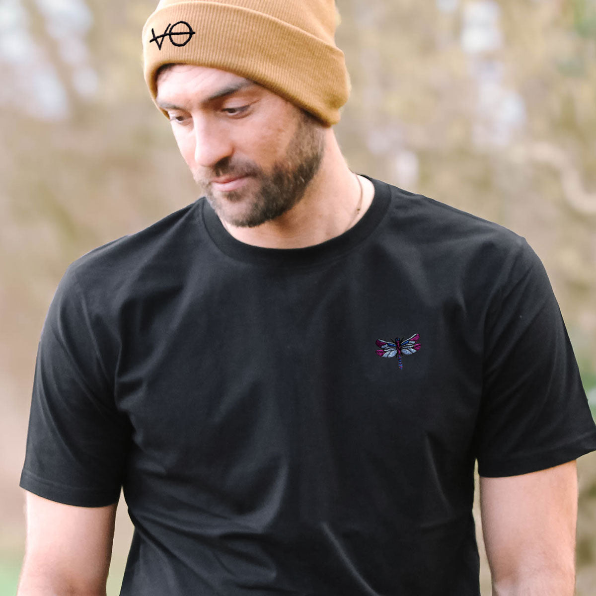 Dragonfly Embroidered T-Shirt (Unisex)
