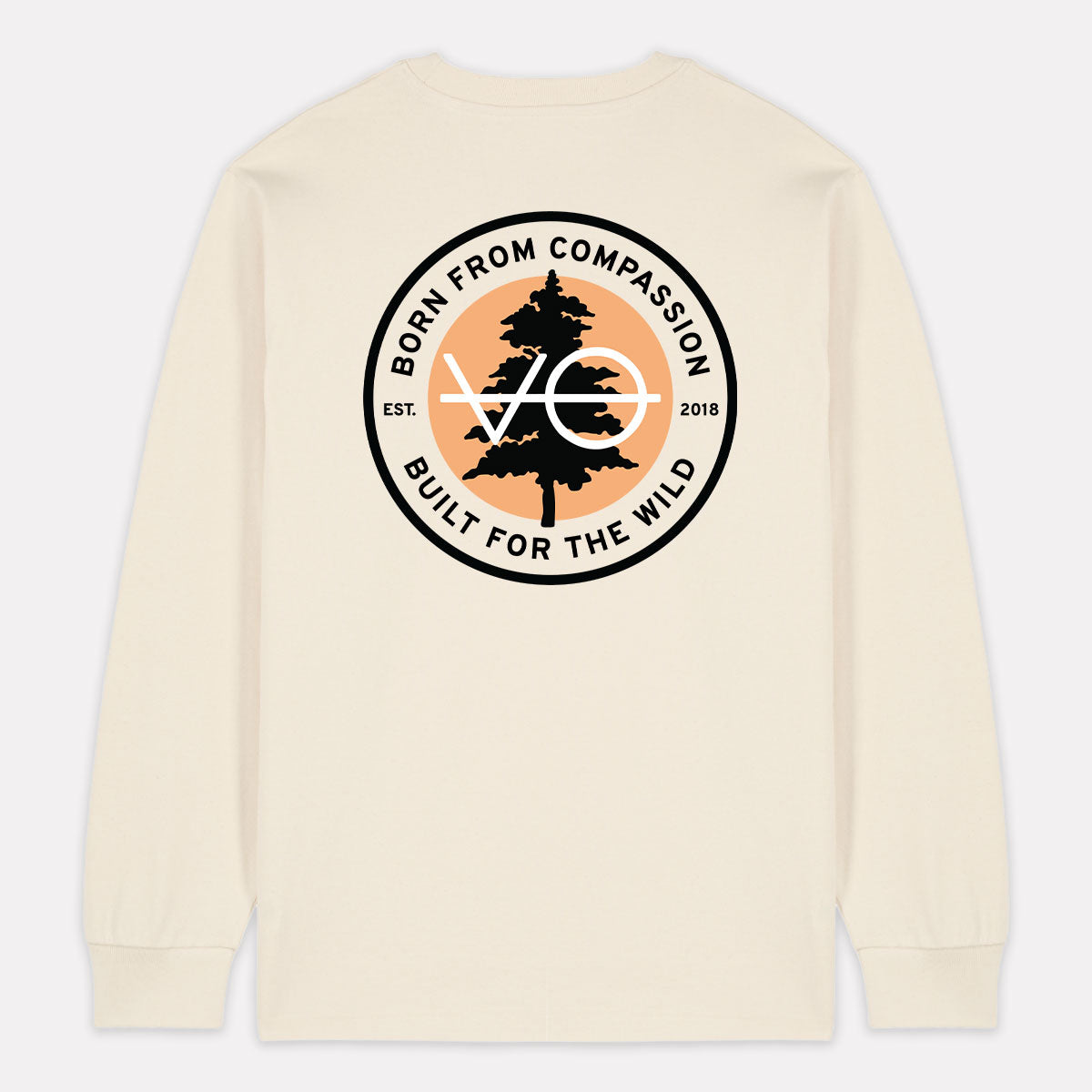 Evergreen Back Print Long Sleeve T-Shirt (Unisex)
