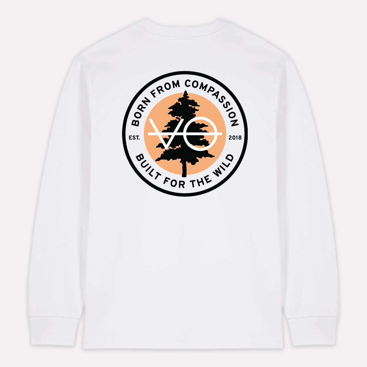 Evergreen Back Print Long Sleeve T-Shirt (Unisex)