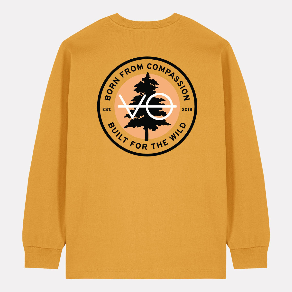 Evergreen Back Print Long Sleeve T-Shirt (Unisex)