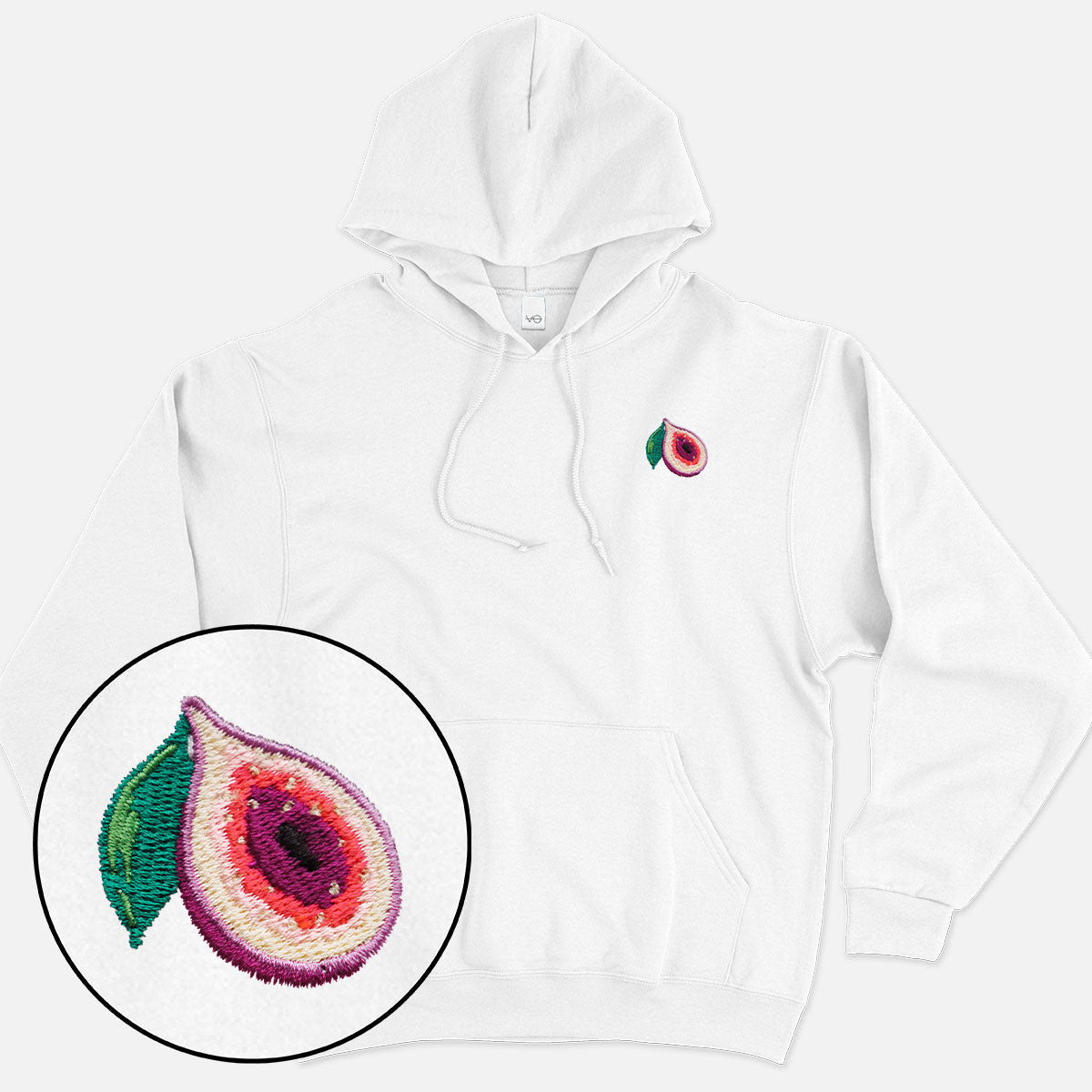 Fig Embroidered Hoodie (Unisex)