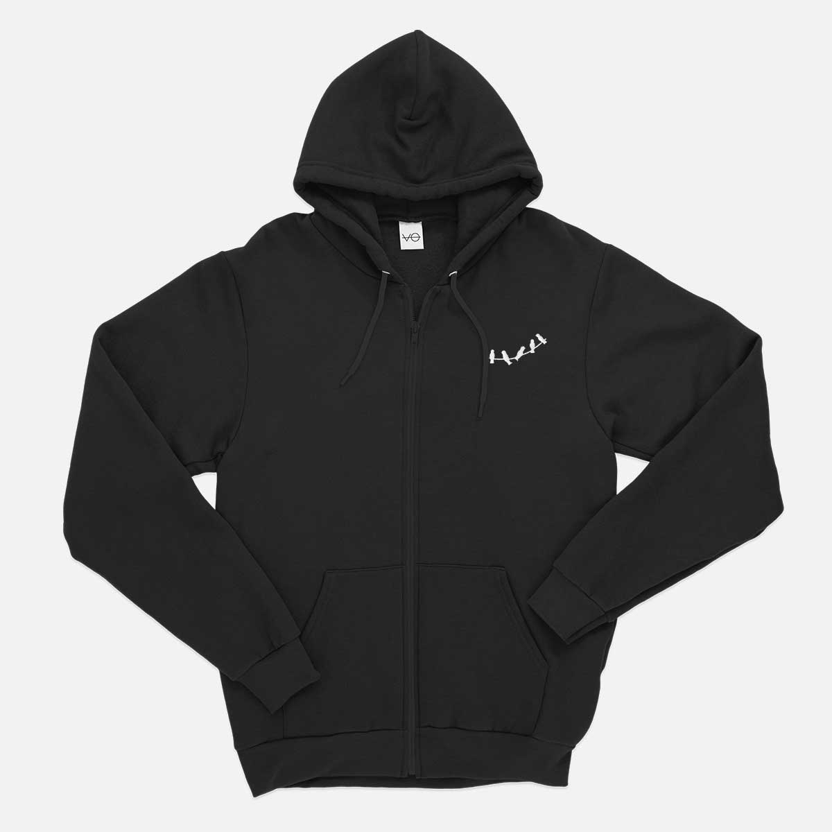 Gathering Embroidered Zip Up Hoodie (Unisex)