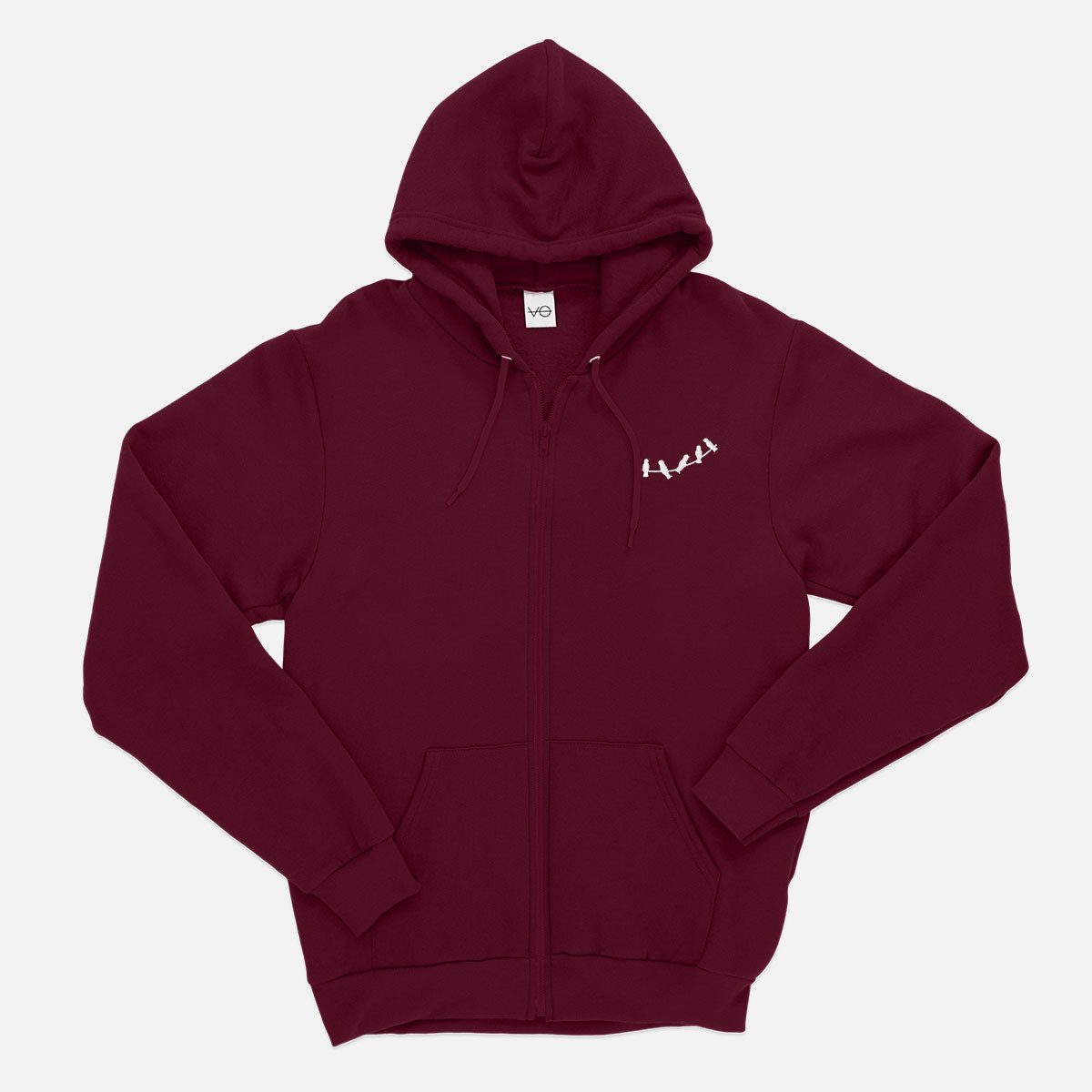 Gathering Embroidered Zip Up Hoodie (Unisex)