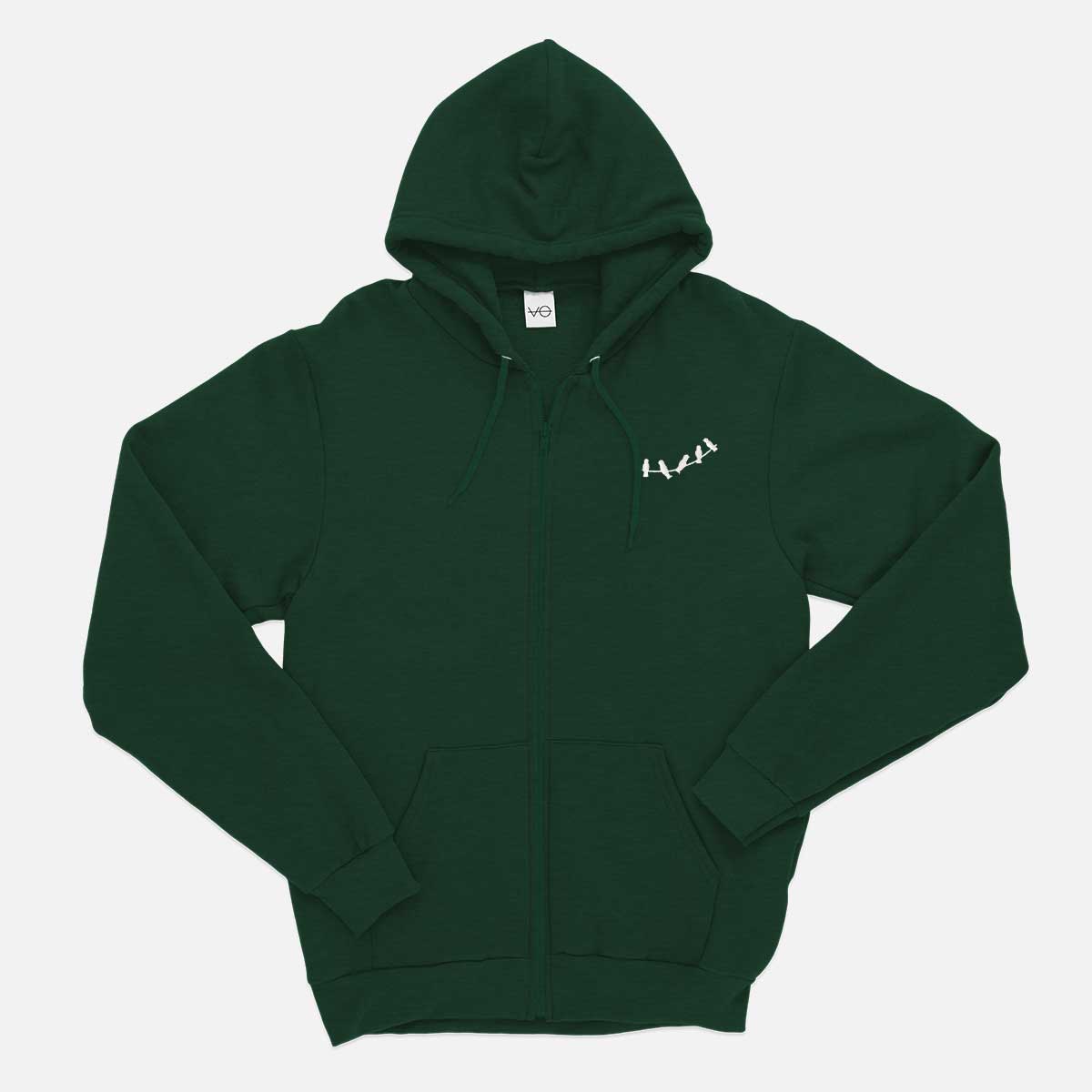 Gathering Embroidered Zip Up Hoodie (Unisex)