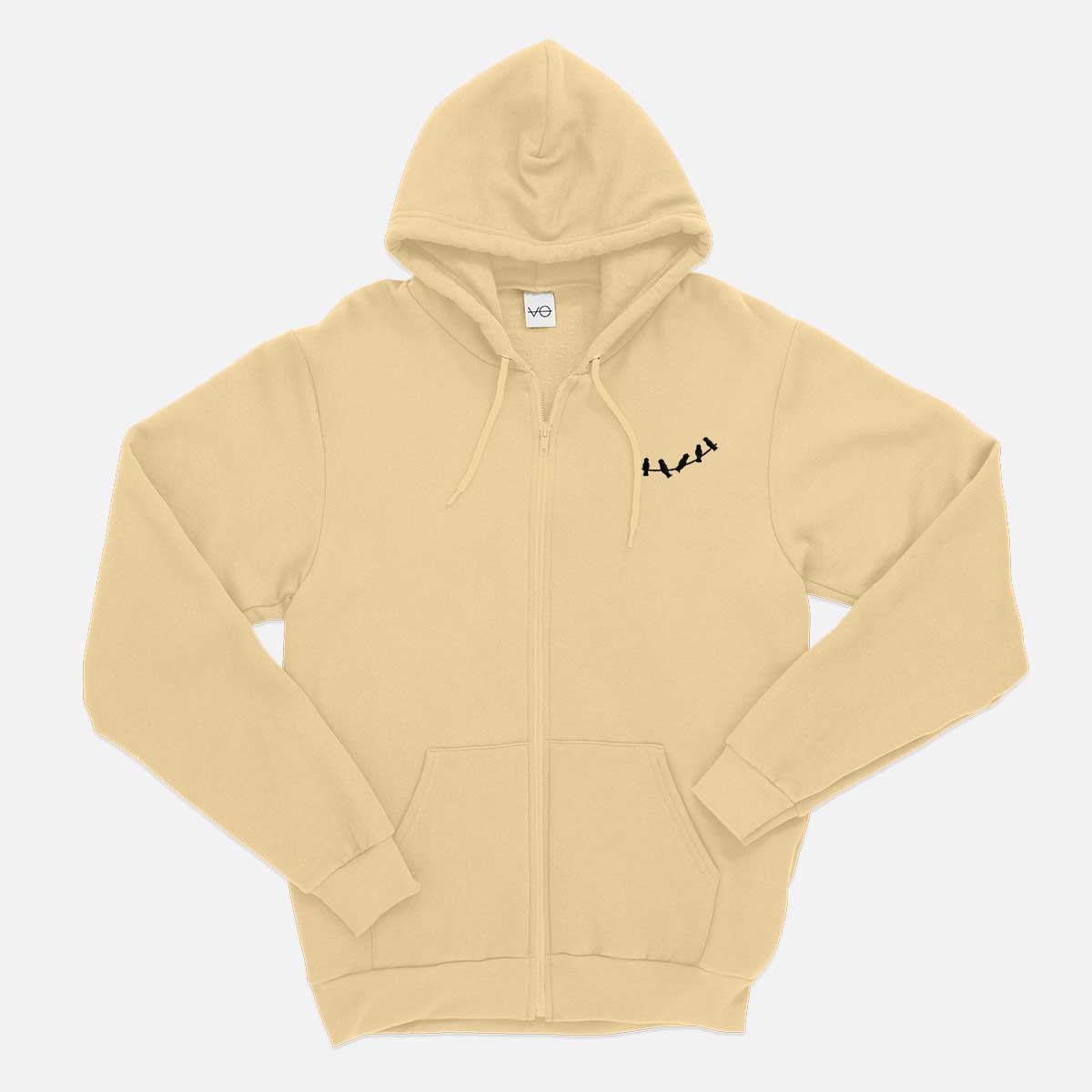 Gathering Embroidered Zip Up Hoodie (Unisex)