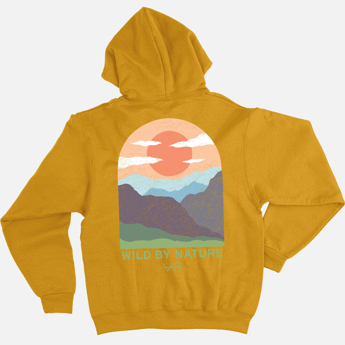 Hills Scene Back Print Hoodie (Unisex)
