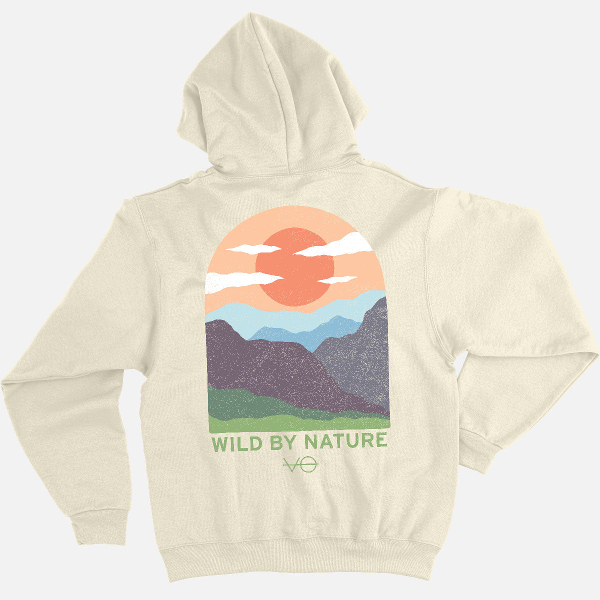 Hills Scene Back Print Hoodie (Unisex)