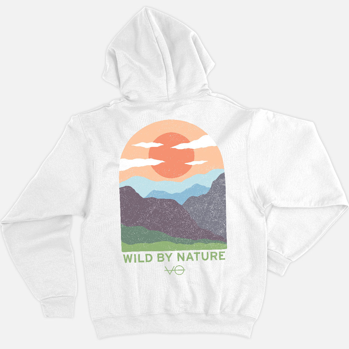 Hills Scene Back Print Hoodie (Unisex)