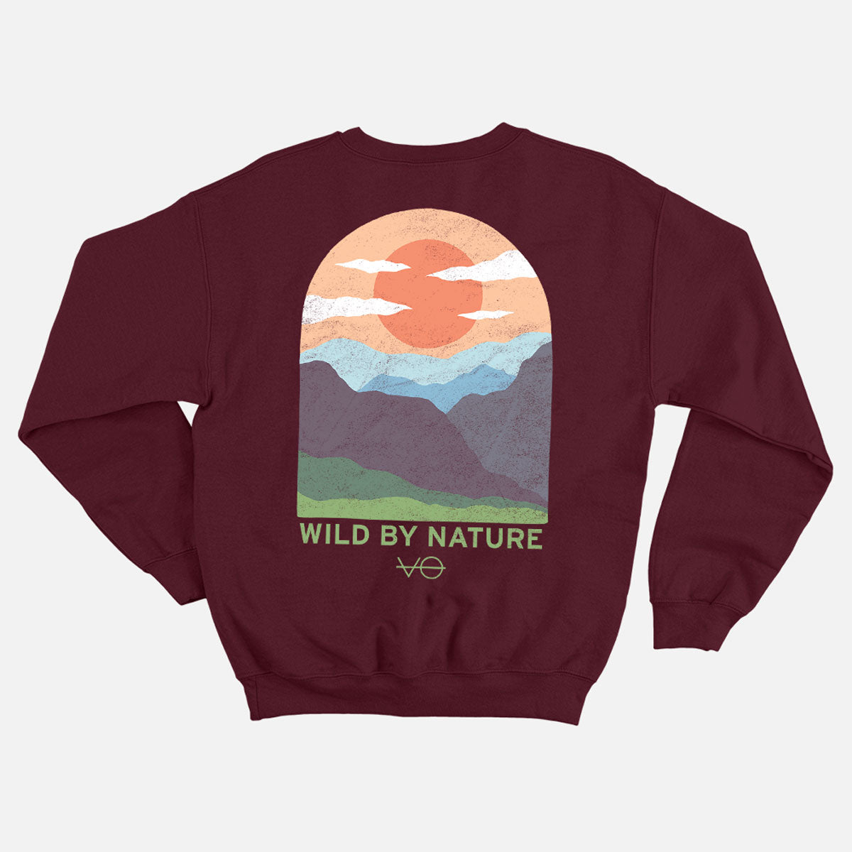 Hills Scene Back Print Sweatshirt (Unisex)