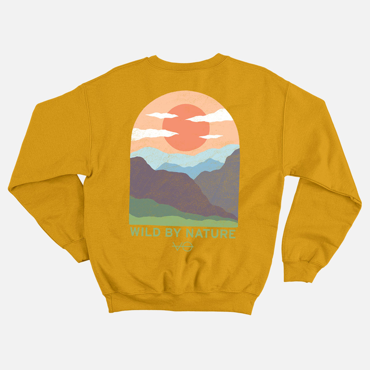 Hills Scene Back Print Sweatshirt (Unisex)