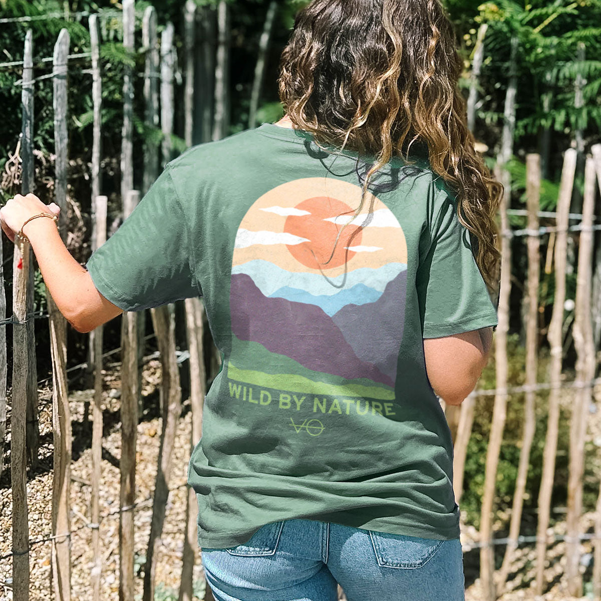 Hills Scene Back Print T-Shirt (Unisex)