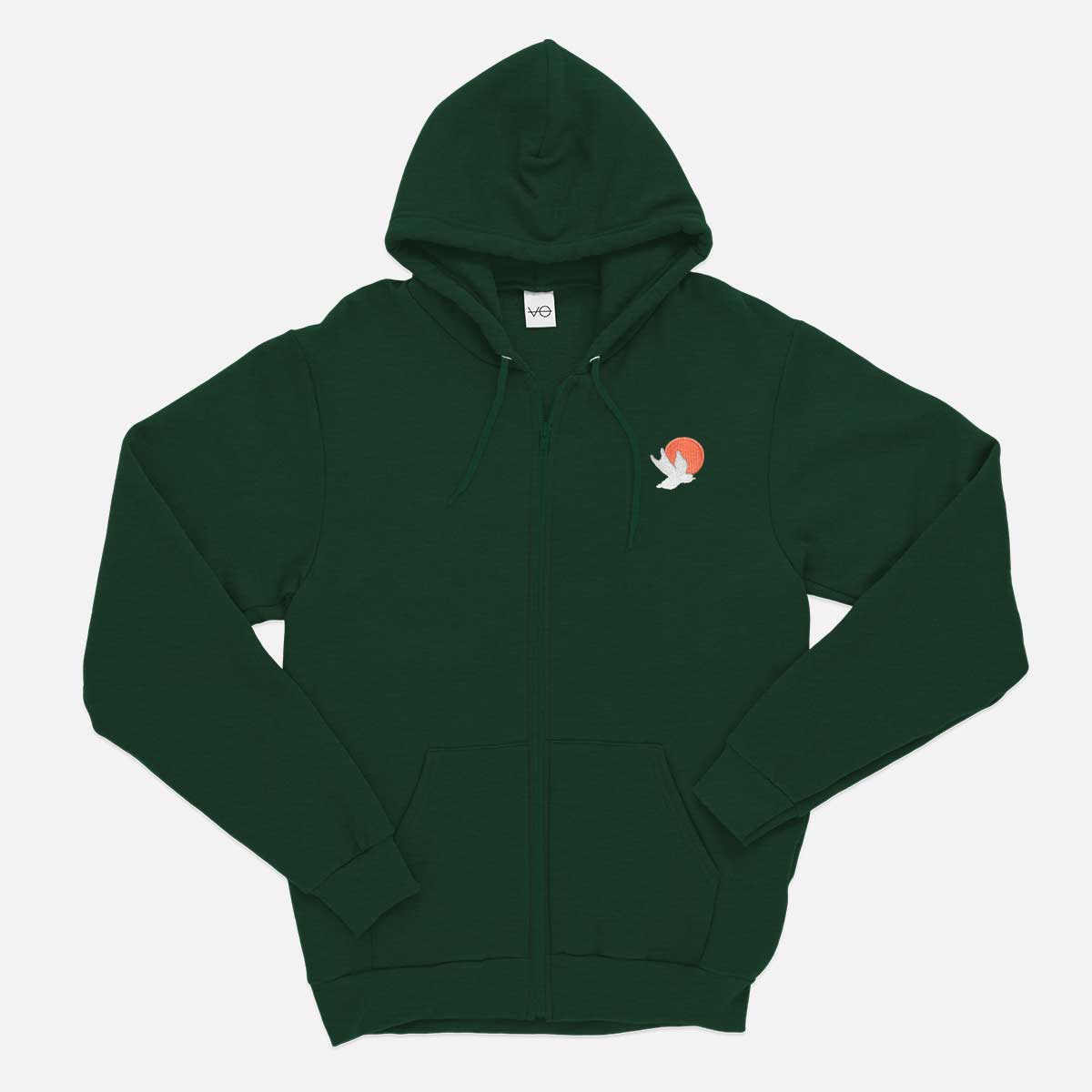 Icarus Embroidered Zip Up Hoodie (Unisex)
