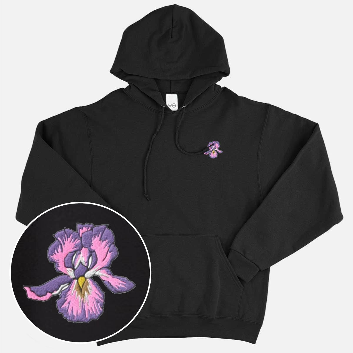 Iris Embroidered Hoodie (Unisex)