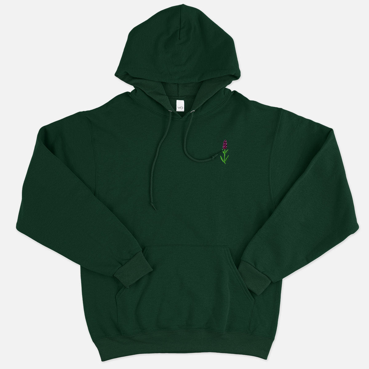 Lavender Embroidered Hoodie (Unisex)
