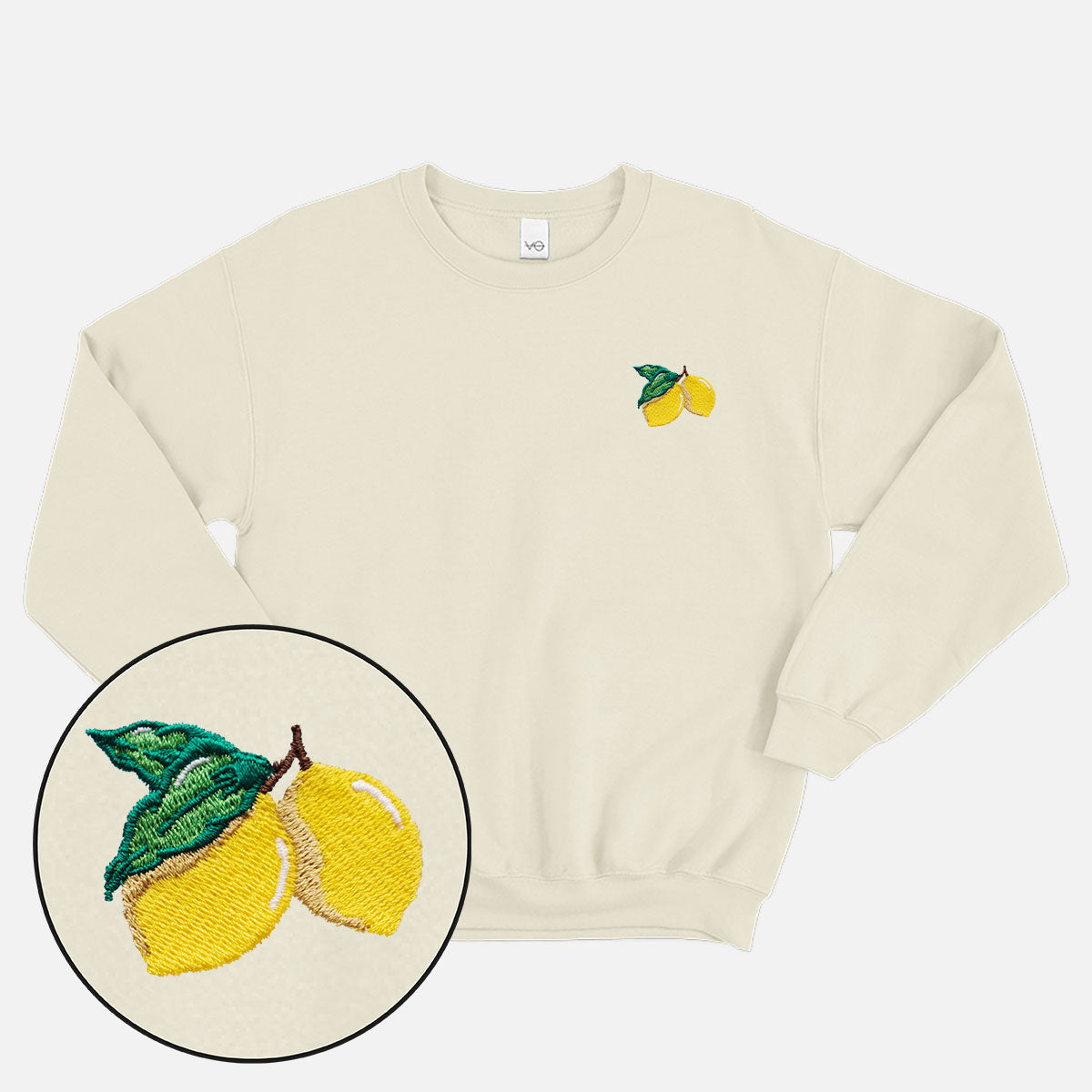 Lemon Embroidered Sweatshirt (Unisex)