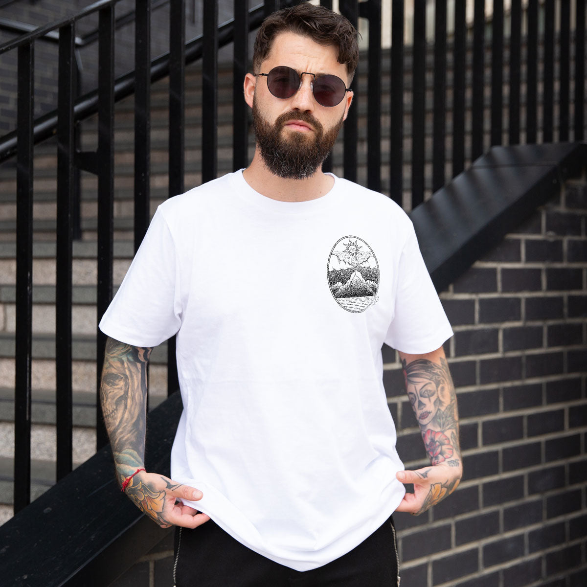 Monochrome Mountains T-Shirt (Unisex)