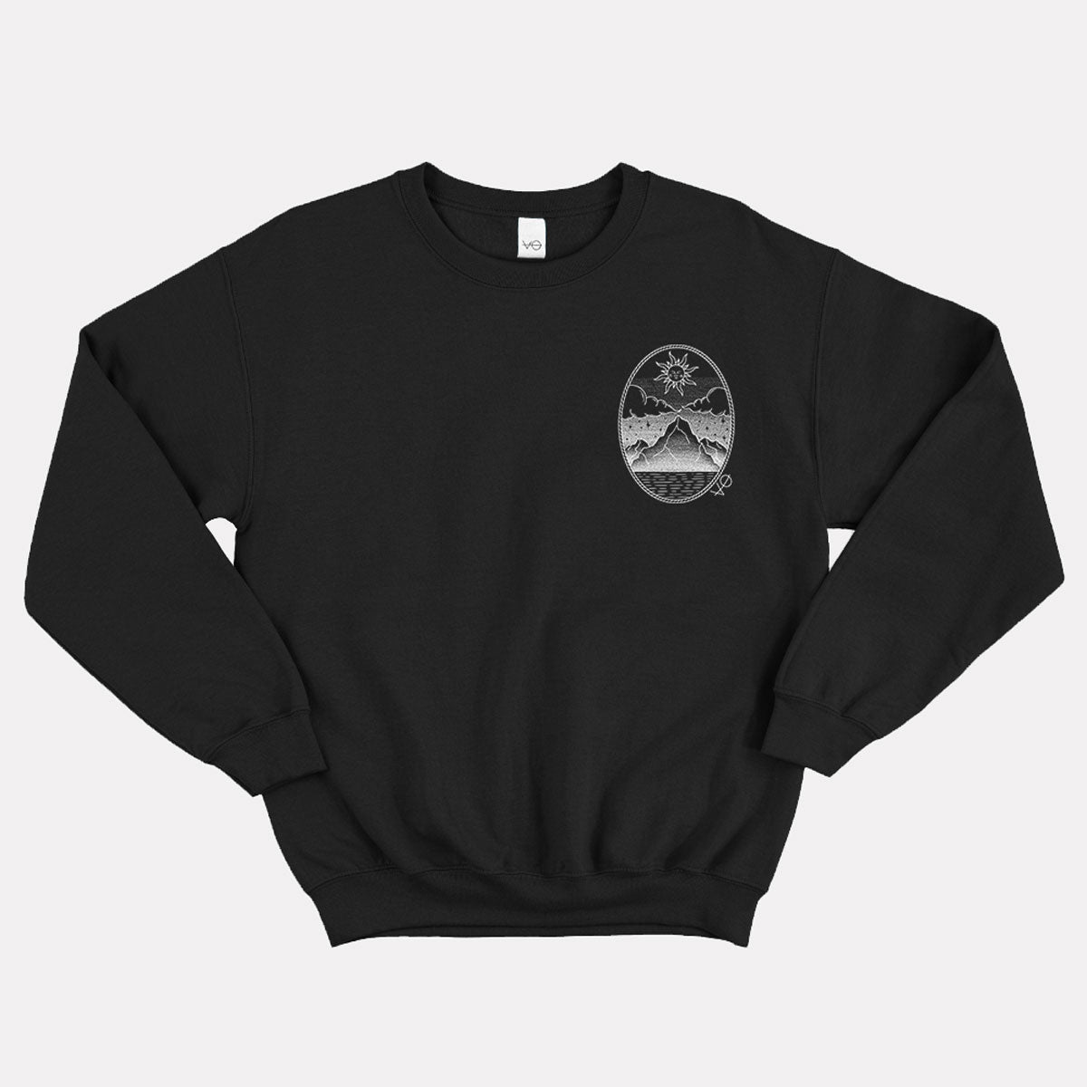Monochrome Mountains Sweatshirt (Unisex)