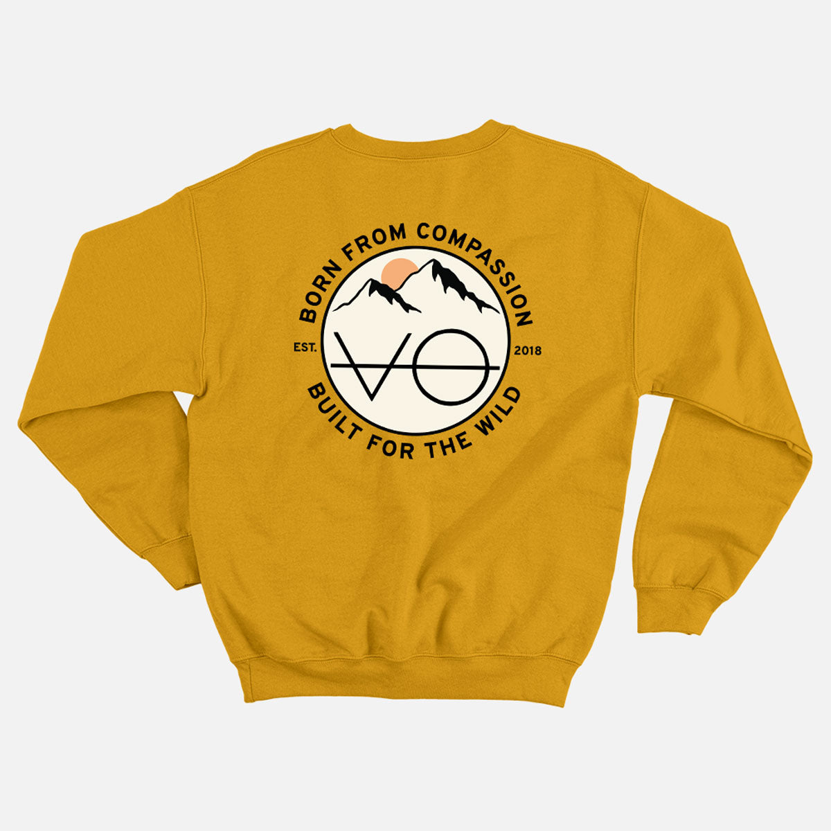 Mountain Range Back Print Sweatshirt (Unisex)