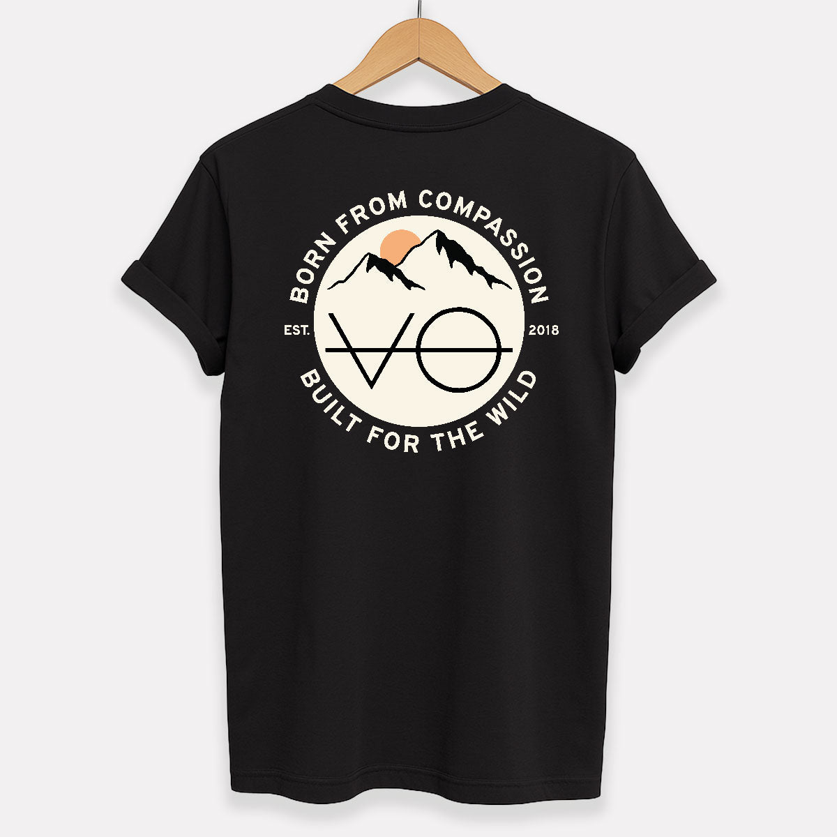 Mountain Range Back Print T-Shirt (Unisex)