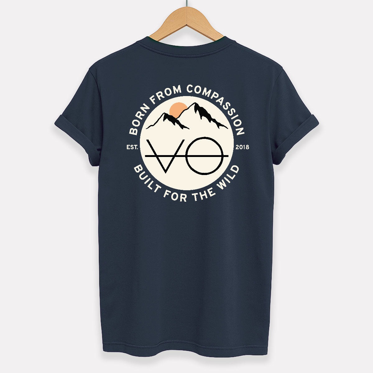 Mountain Range Back Print T-Shirt (Unisex)