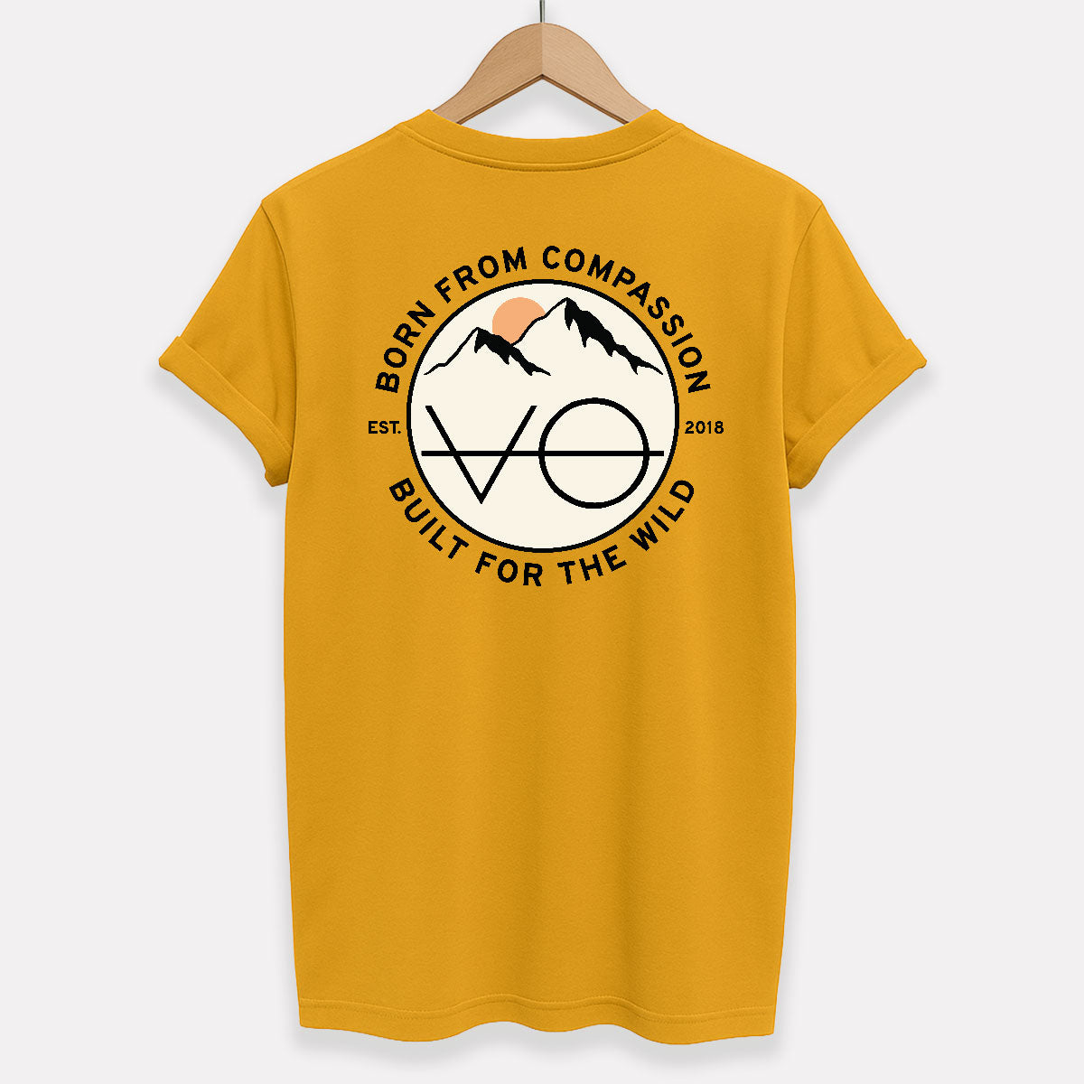Mountain Range Back Print T-Shirt (Unisex)