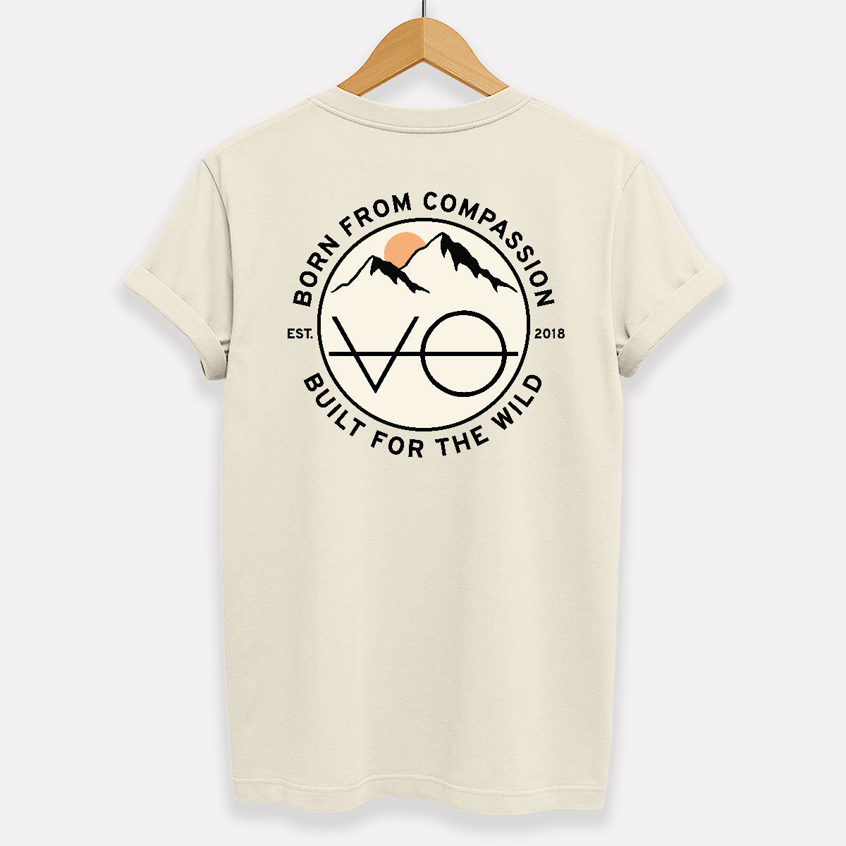 Mountain Range Back Print T-Shirt (Unisex)