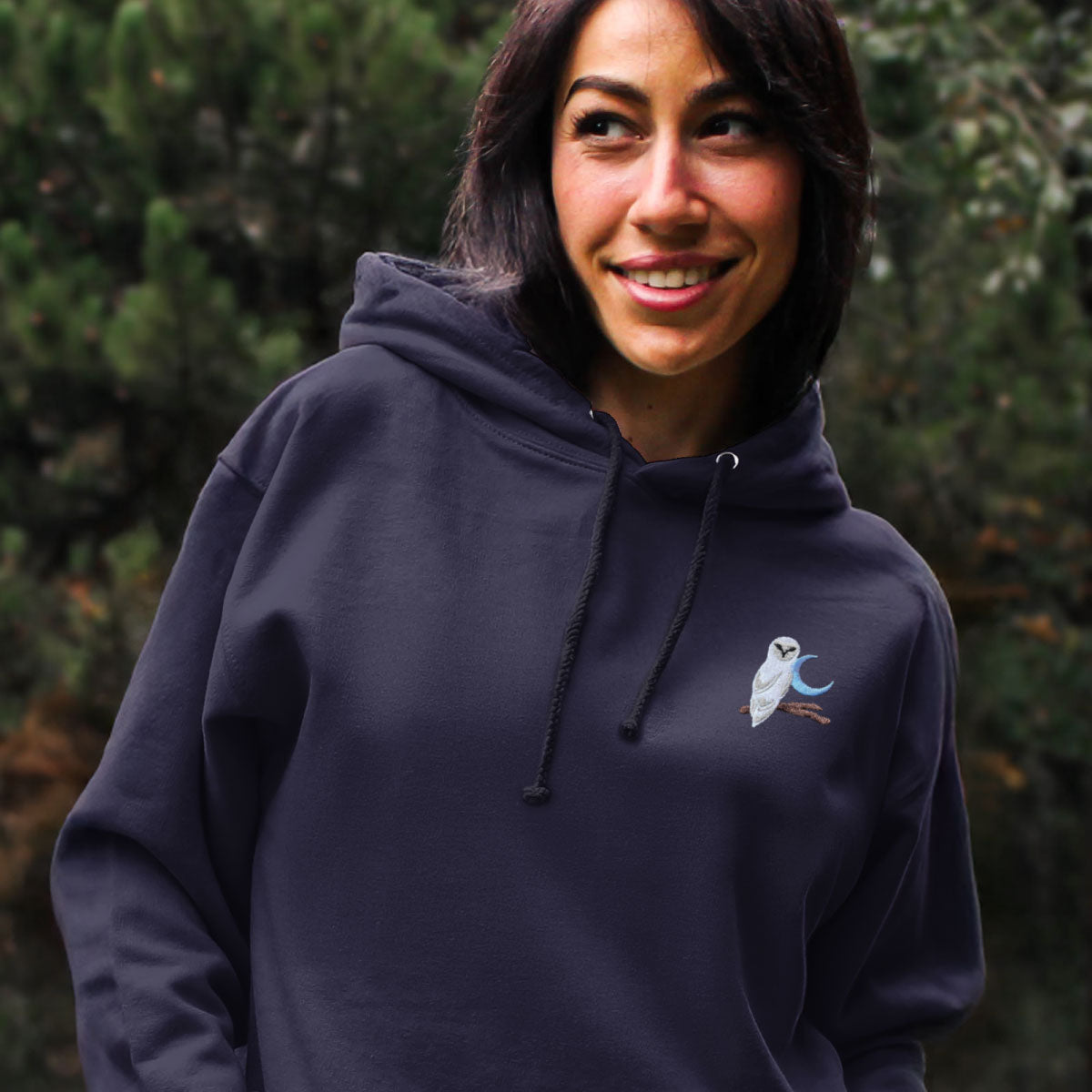Night Owl Embroidered Hoodie (Unisex)