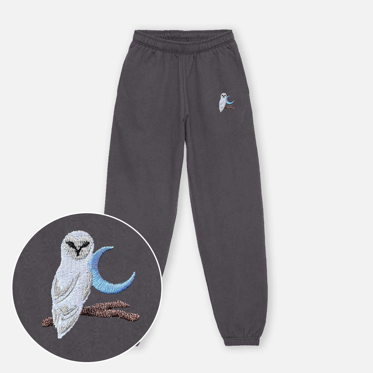 Night Owl Embroidered Joggers (Unisex)