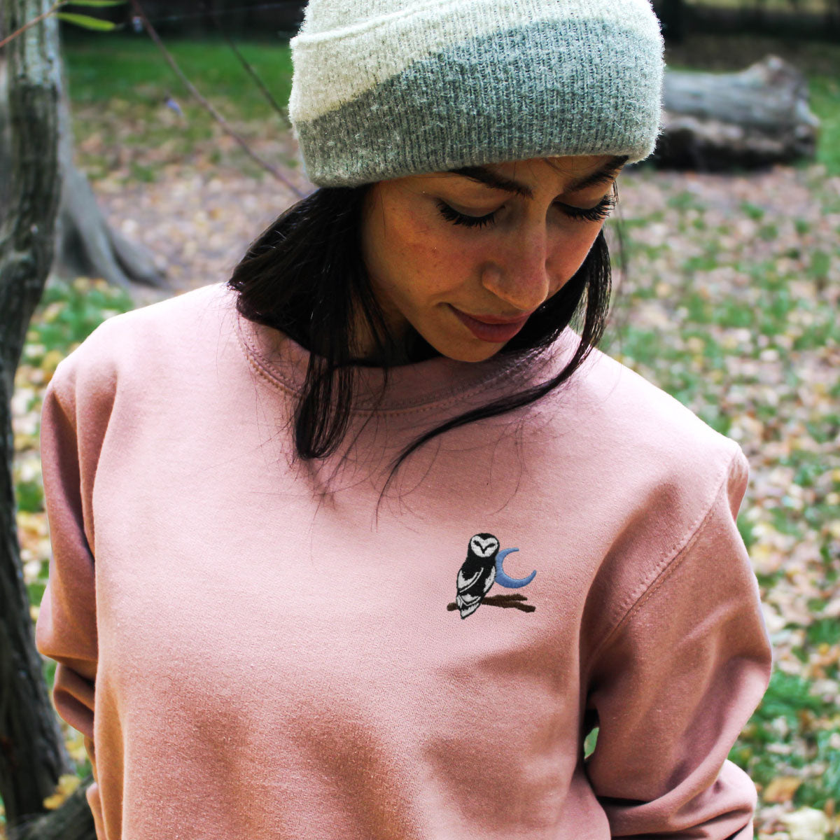 Night Owl Embroidered Sweatshirt (Unisex)