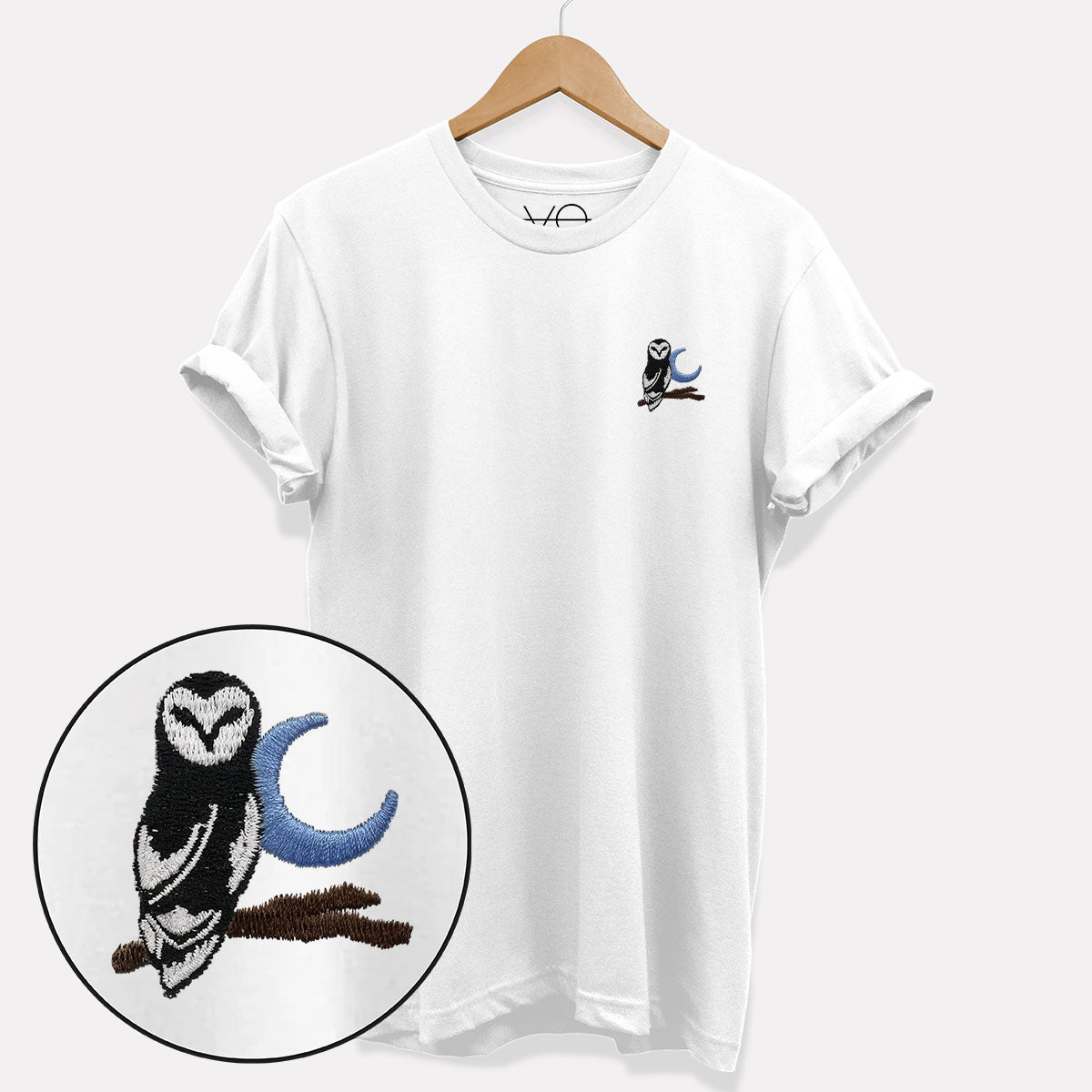 Night Owl Embroidered T-Shirt (Unisex)