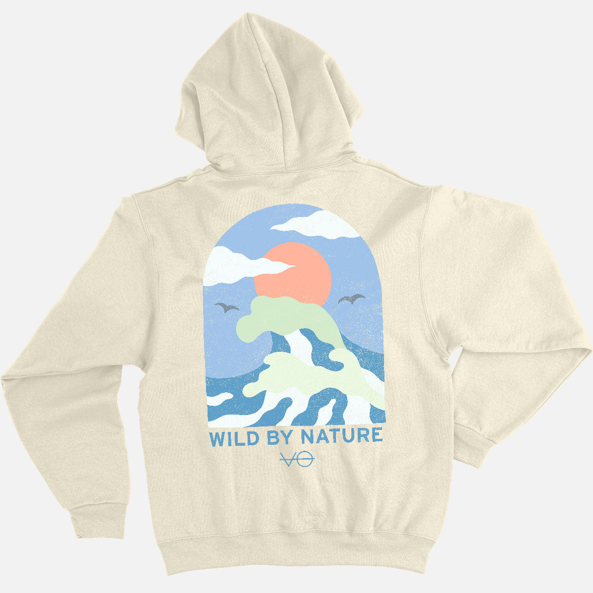 Ocean Scene Back Print Hoodie (Unisex)