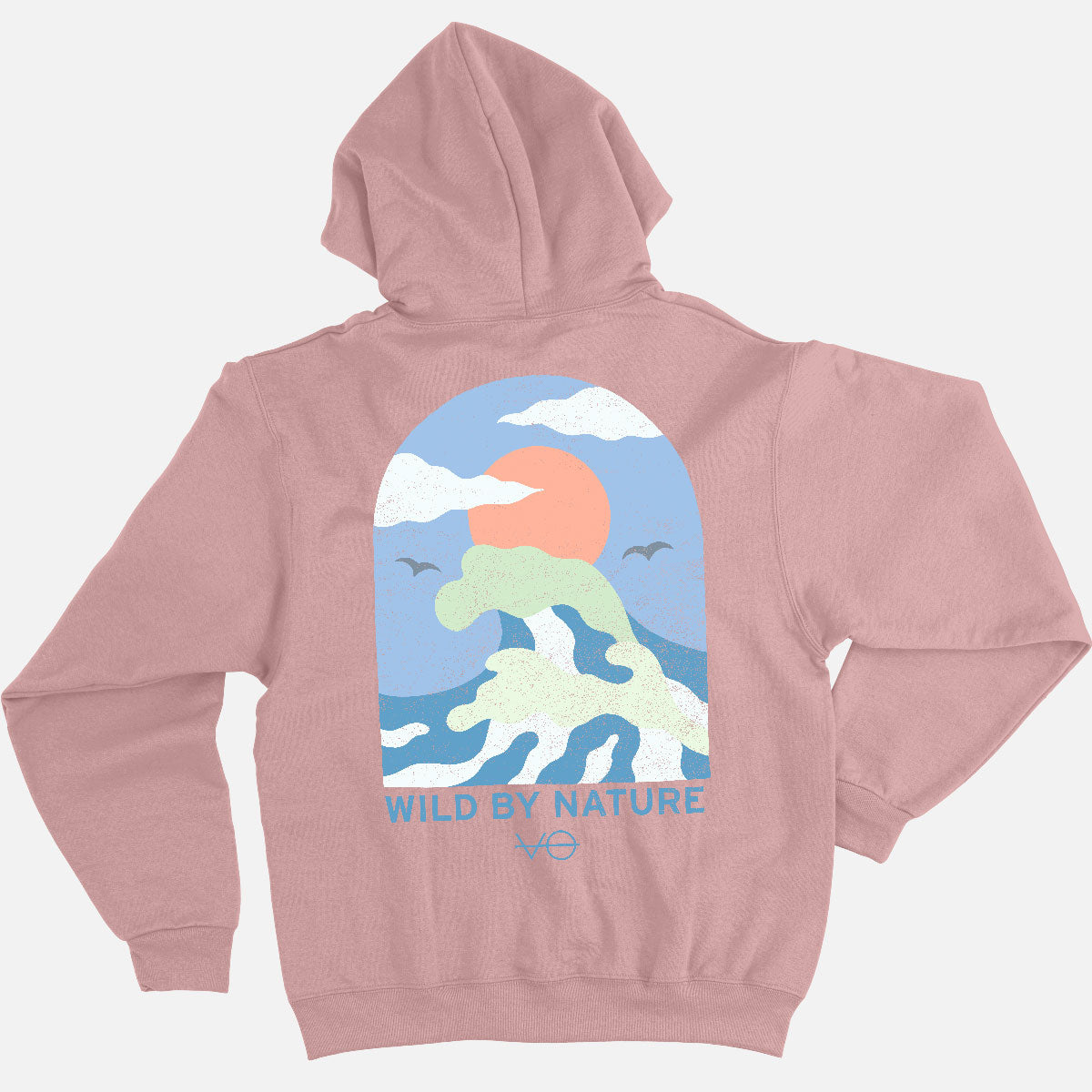 Ocean Scene Back Print Hoodie (Unisex)