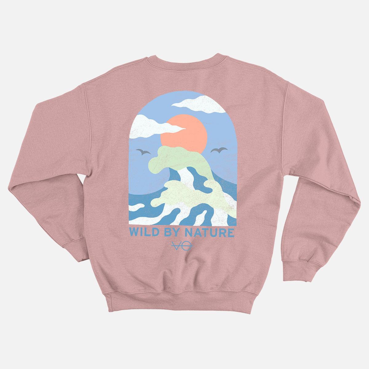 Ocean Scene Back Print Sweatshirt (Unisex)