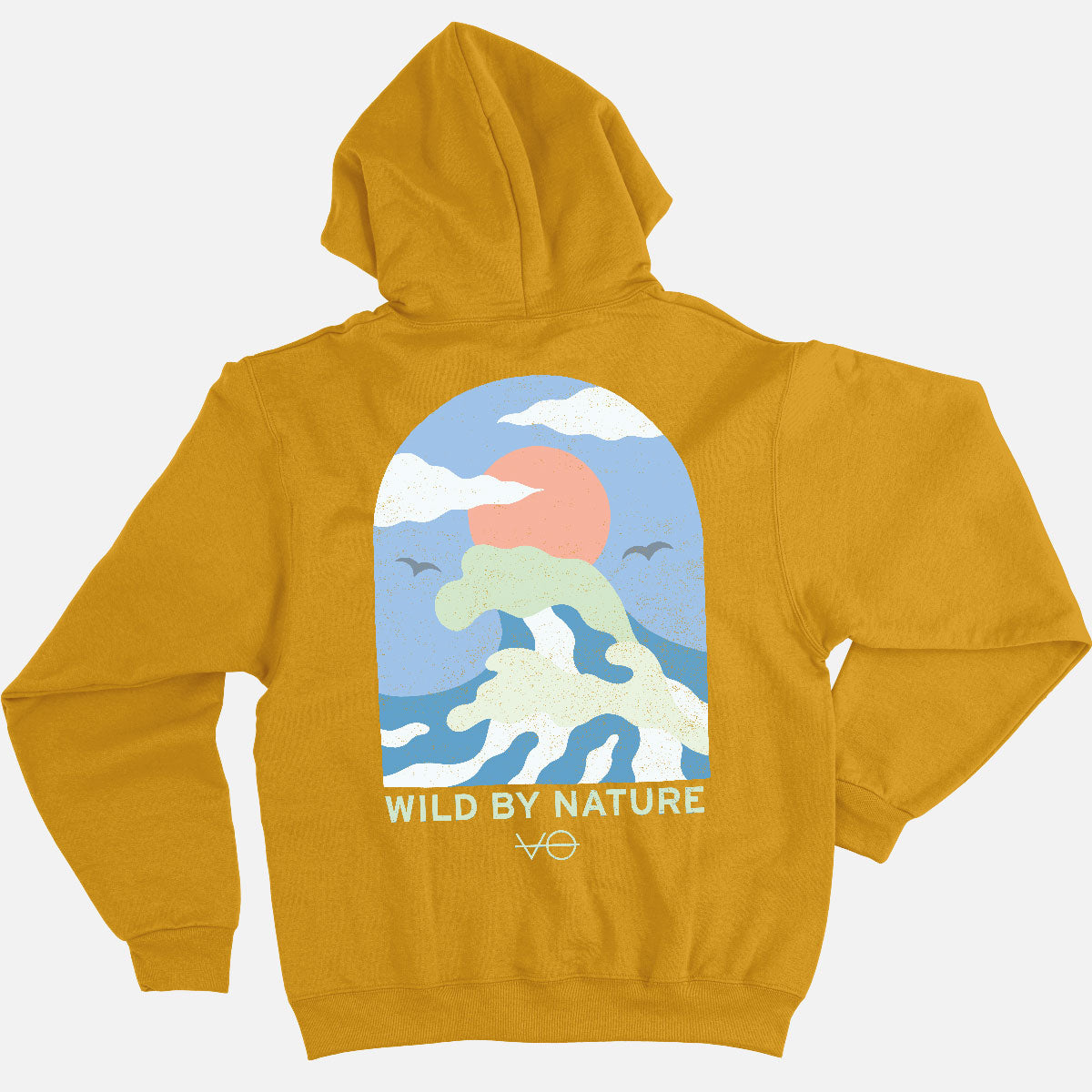 Ocean Scene Back Print Hoodie (Unisex)