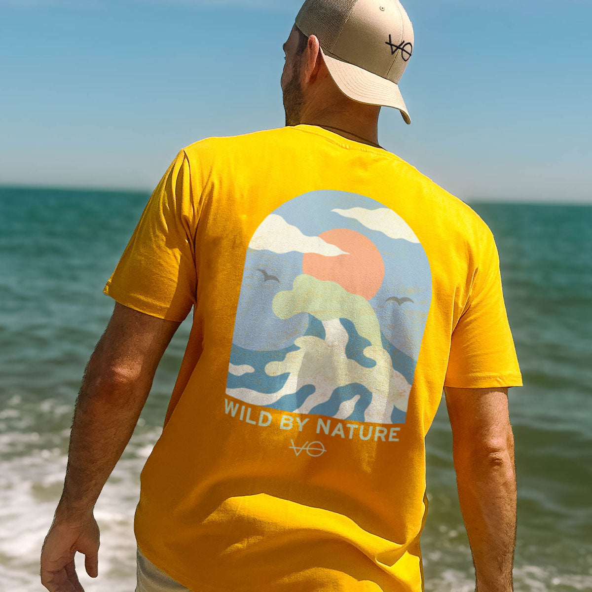 Ocean Scene Back Print T-Shirt (Unisex)