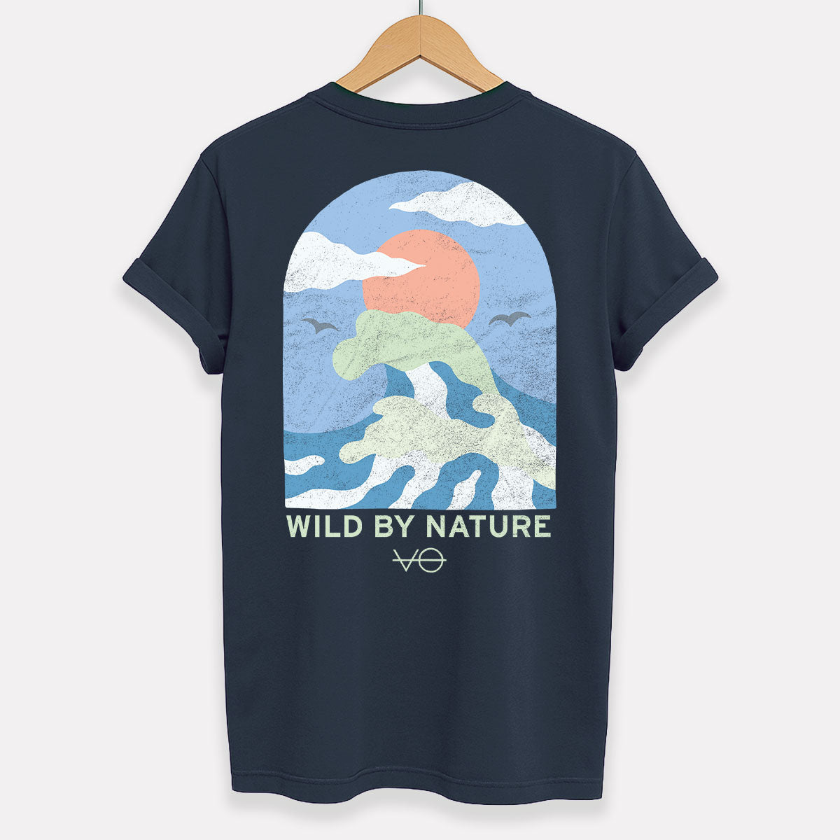 Ocean Scene Back Print T-Shirt (Unisex)