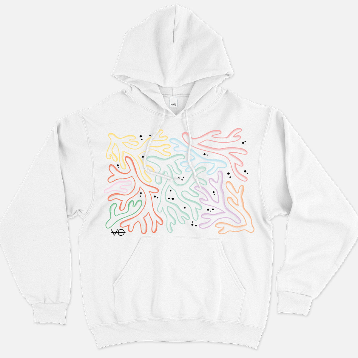 Pastel Coral Hoodie (Unisex)