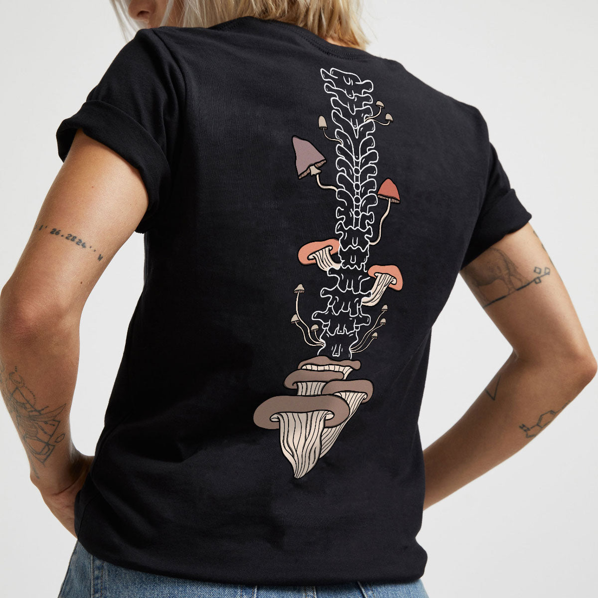 Botanatomy Spine Back Print T-Shirt (Unisex) | VO