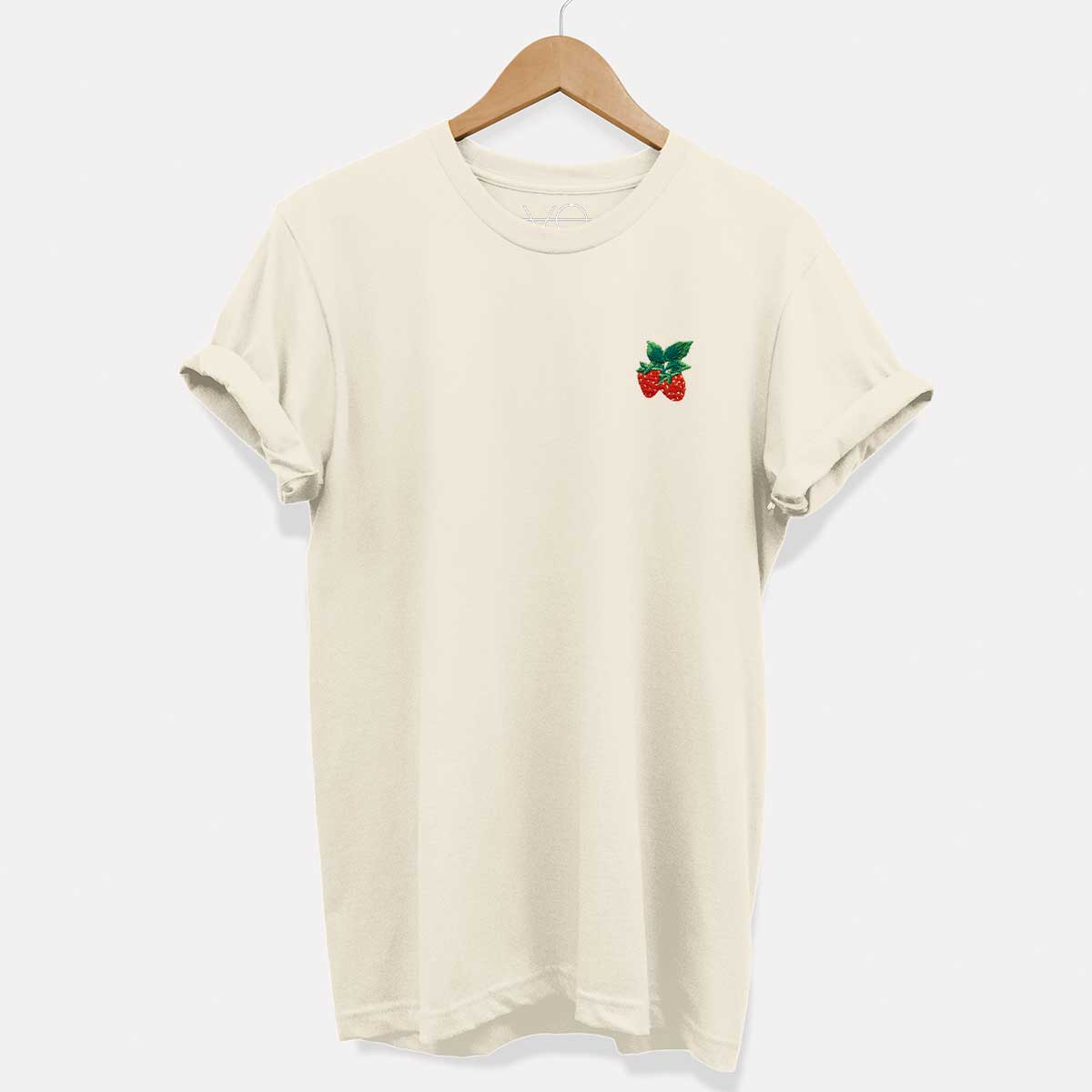 Strawberry Embroidered T-Shirt (Unisex)