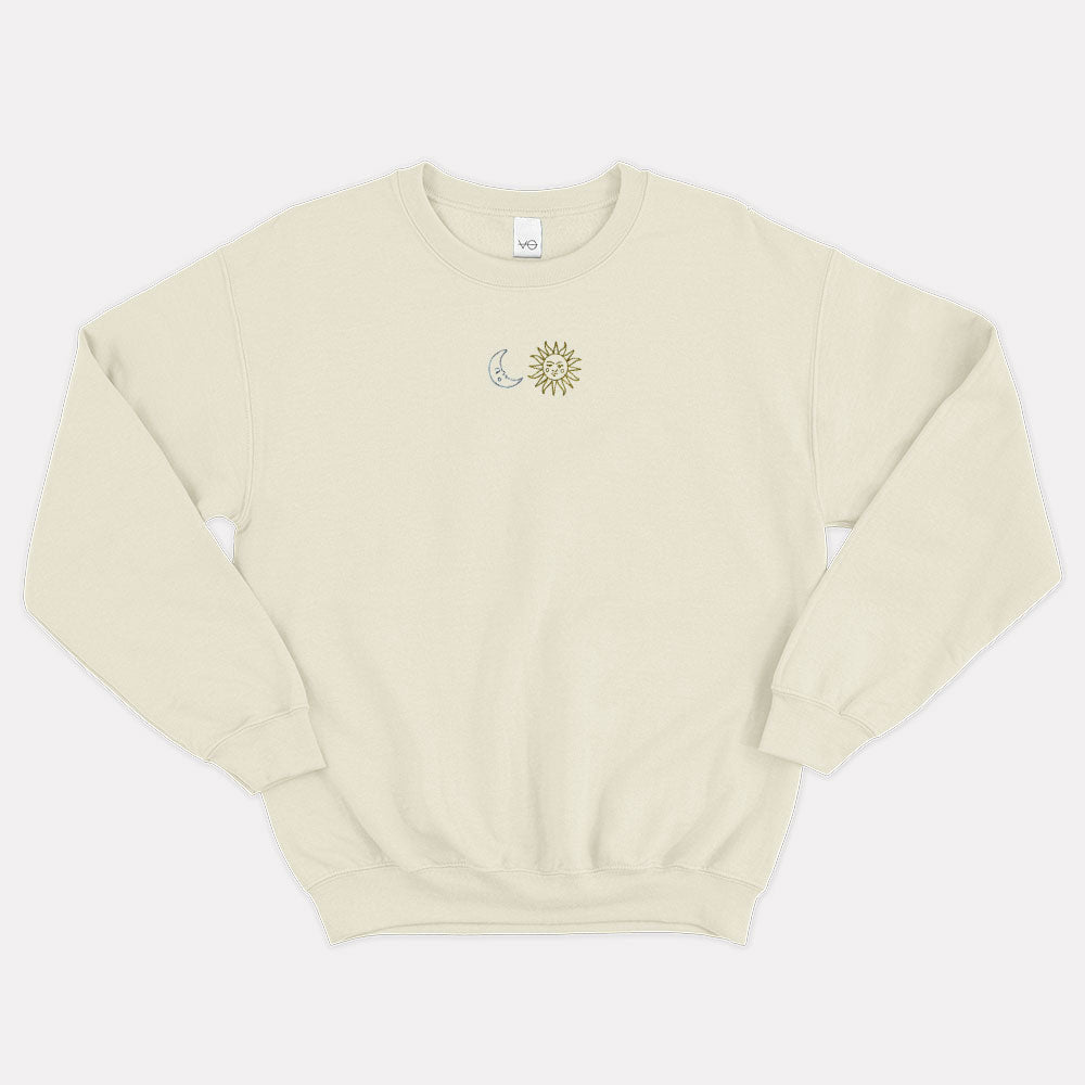 Sun And Moon Embroidered Sweatshirt (Unisex)